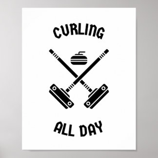 Affiche Curling toute la journée