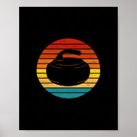Curling Vintage Retro Stone