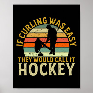 Affiche Curliste Si Le Curling Était Facile Hockey Sports