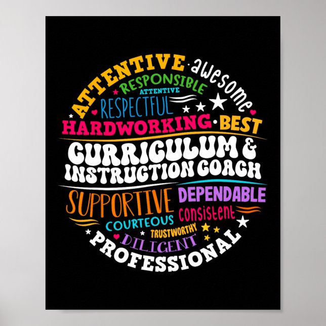 Affiche Curriculum And Instruction Coach Appreciation Week (Devant)