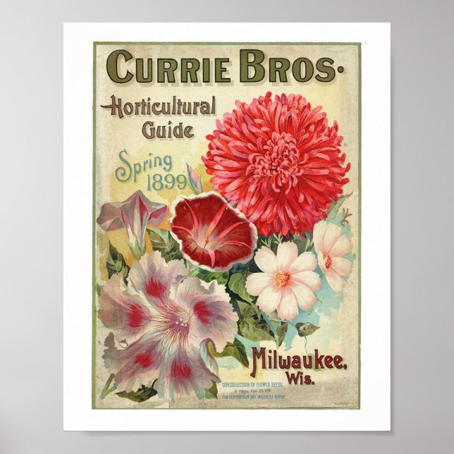 Affiche Currie Bros Horticultural Guide 1899 (Devant)
