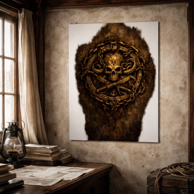 Affiche Cursed Coin Pirate Sigil (Créateur téléchargé)