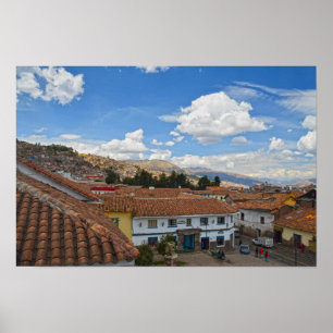 Affiche Cusco, Pérou, Toits
