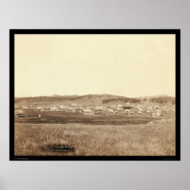 Affiche Custer City SD 1891 (Devant)