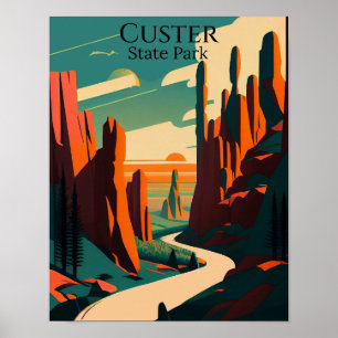 Affiche Custer State Park Art contemporain