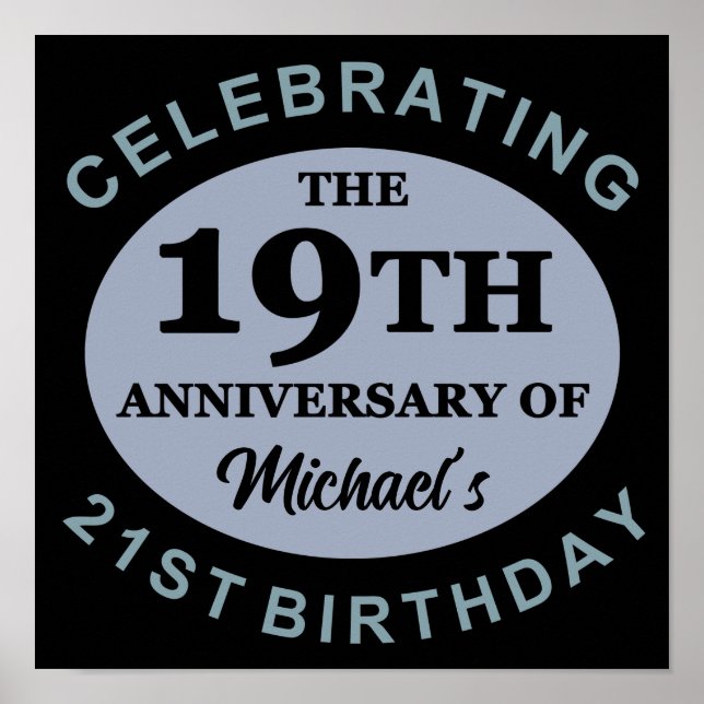 Affiche Custom 40th Birthday Humor (Devant)