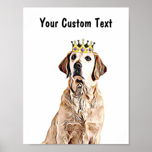 Affiche Custom Dog Wall Art - Golden Retriever