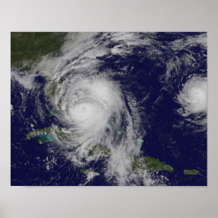 Affiche Custom Hurricane Matthew and Tropical Storm Nicole