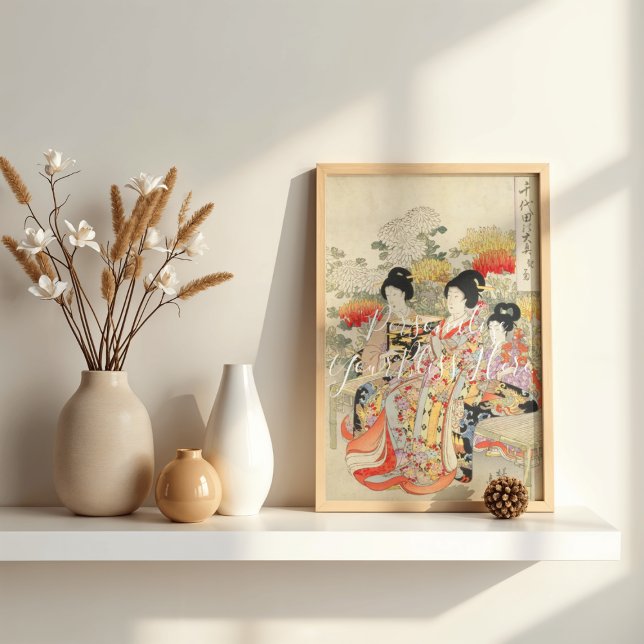 Affiche CUSTOM Imperial O-oku Elegant Kimono Print  (Créateur téléchargé)