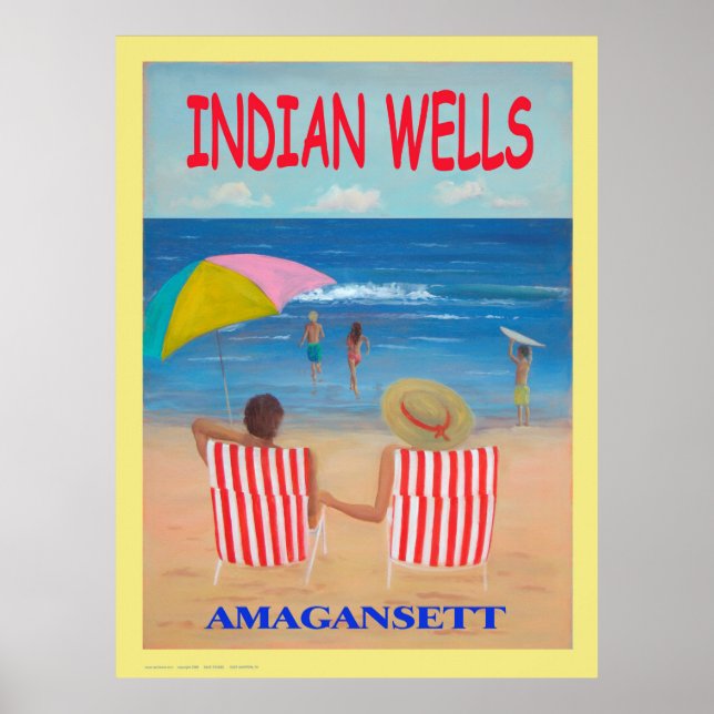 Affiche Custom Indian Wells Beach Art Imprimer (Devant)