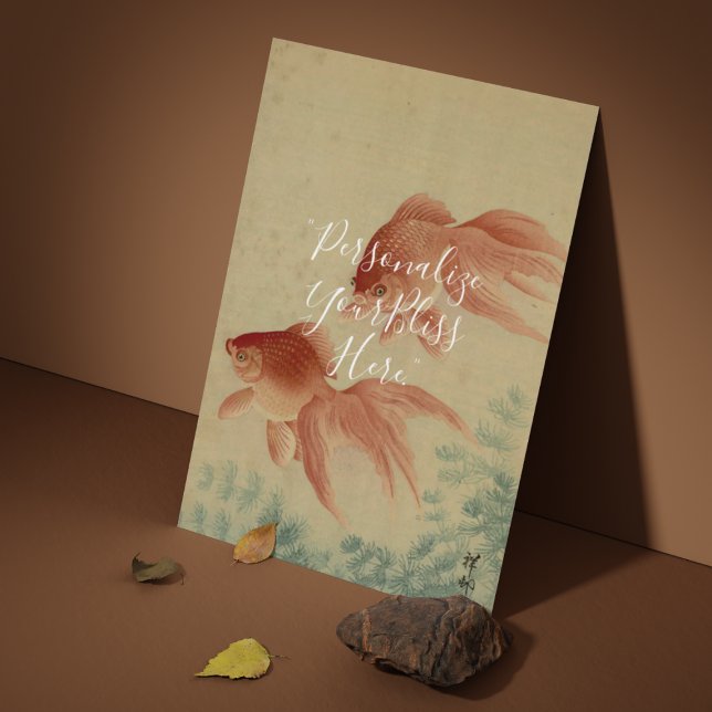 Affiche CUSTOM Japanese Goldfish Good Luck Art Print  (Créateur téléchargé)