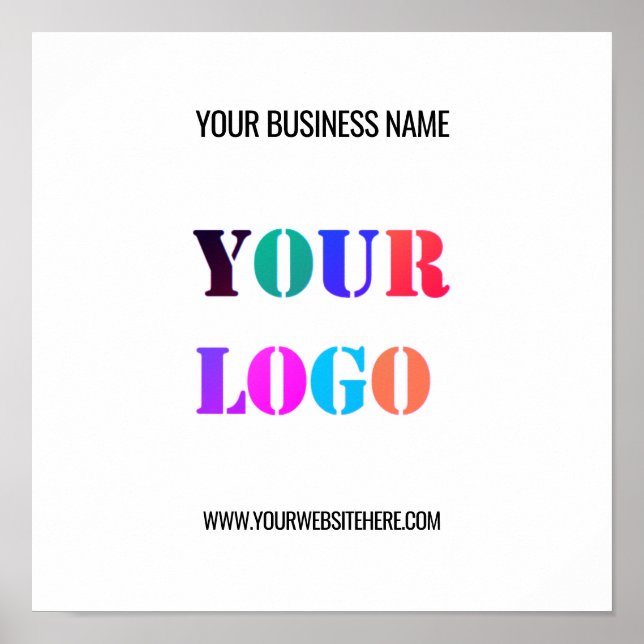 Affiche Custom Logo Name Website Promotional Personalized  (Devant)