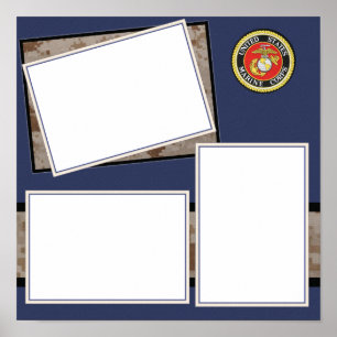 Affiche Custom Marine Corps Photo Design