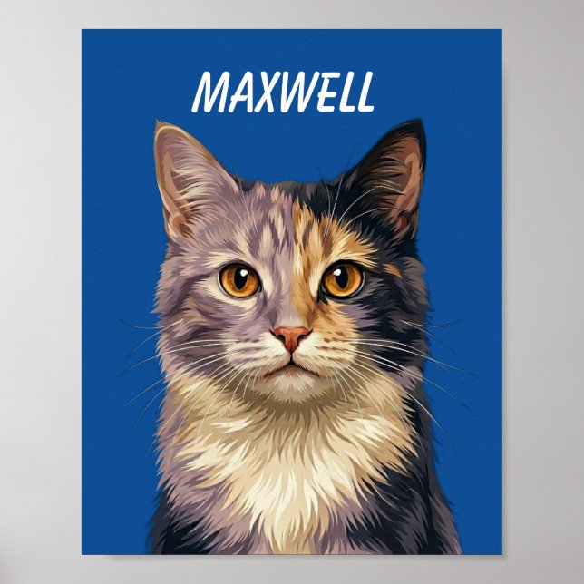 Affiche Custom Pet Portraits Using Pet Photo Personalized  (Devant)