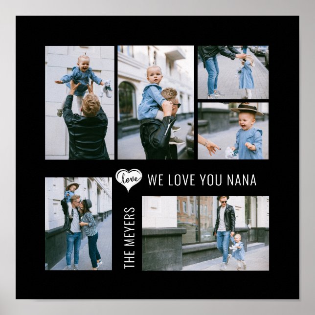 Affiche Custom Photo Collage Love (Devant)