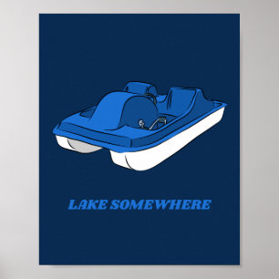 Affiche Custom Souvenir Pedal Boat Personalized