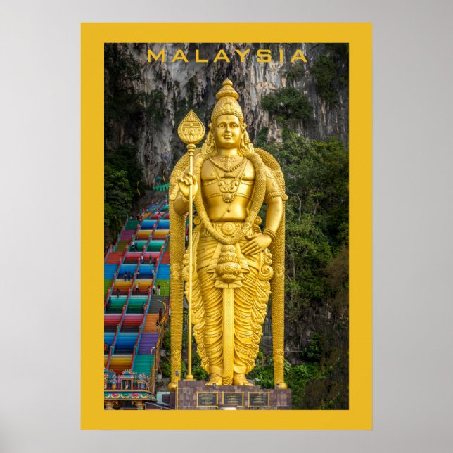 Affiche Custom text Malaysia (Devant)