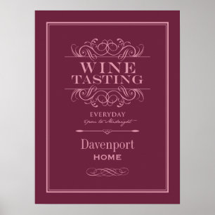 Affiche Custom Wine Tasting Art Print - Home Decor