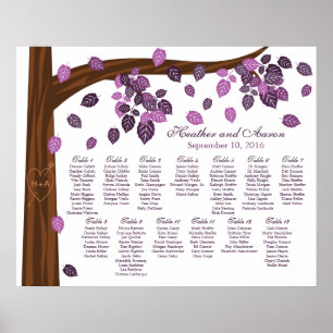 Affiche CUSTOMISÉ POUR CLIENT Autumn Seating Chart4