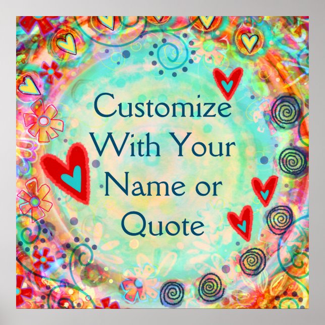 Affiche Customisez votre propre joli manque d'intégrité (Devant)