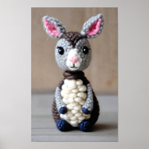 Affiche Cute Amigurumi artisanal