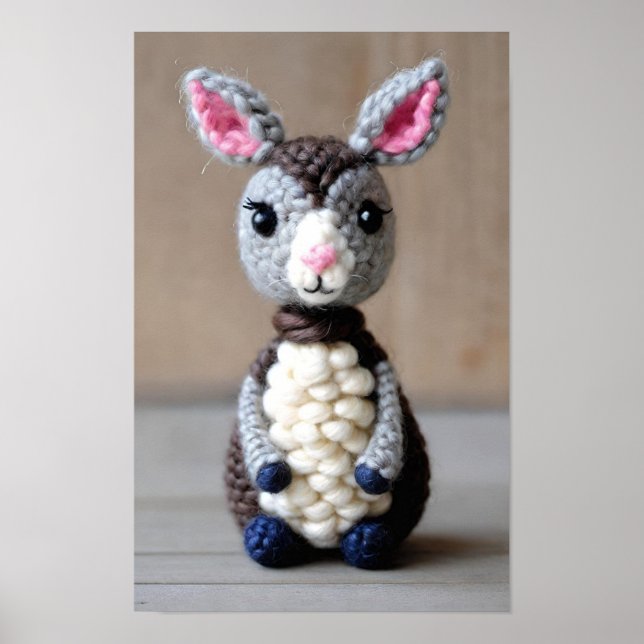 Affiche Cute Amigurumi artisanal (Devant)