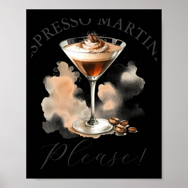 Affiche Cute And Funny Espresso Martini  (Devant)