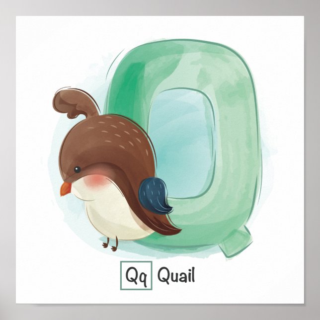 Affiche Cute Animal Alphabet (Devant)