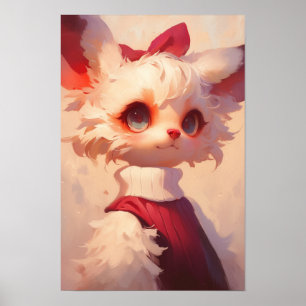 Affiche Cute Anthro Chat