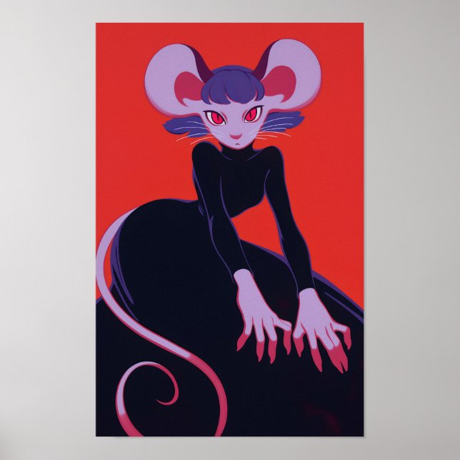 Affiche Cute Anthro Rat (Devant)