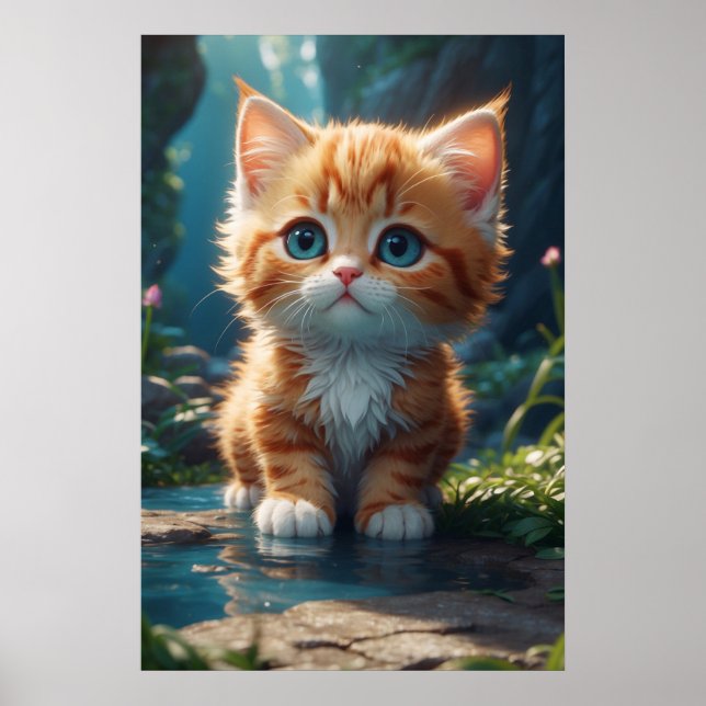 Affiche *~* Cute AP68 2:3 Kitten Orange Tabby Sweet (Devant)