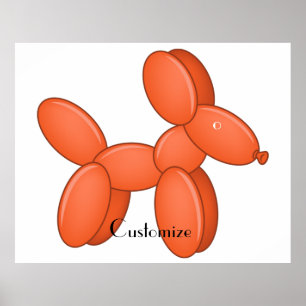 Affiche Cute Balloon Chien Thunder_Cove