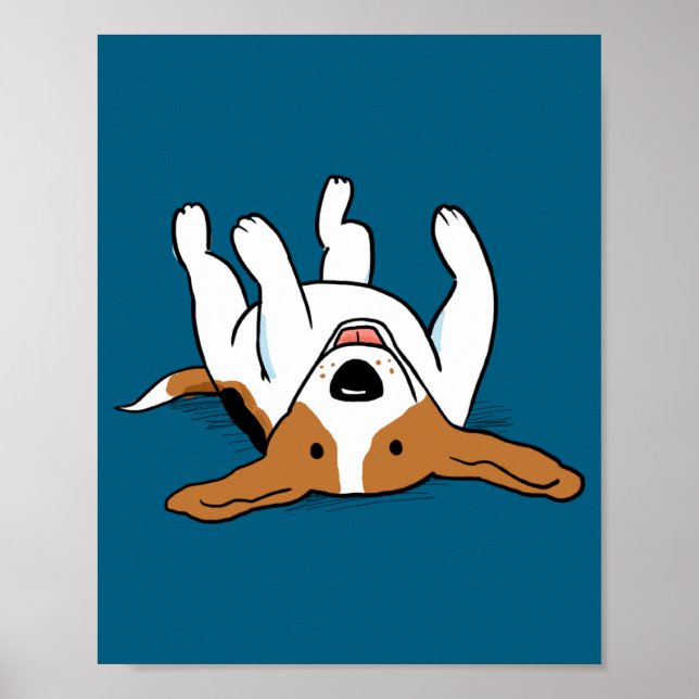 Affiche Cute Beagle Cartoon Dog  (Devant)