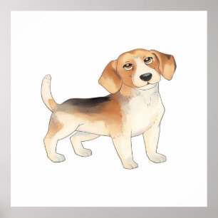 Affiche Cute Beagle Dog