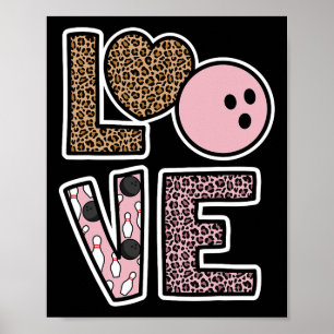 Affiche Cute Bowling Lover Bowling Lecteur Bowling Fan Lov