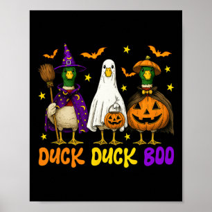 Affiche Cute Canard Canard Boo Amusant Oie Éffrayante Hall