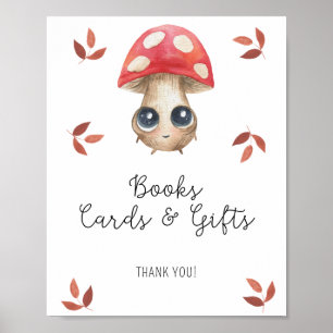 Affiche Cute champignon - Cartes de livres et cadeaux
