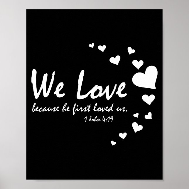 Affiche Cute Christian Valentines Day Women Bible Verse He (Devant)