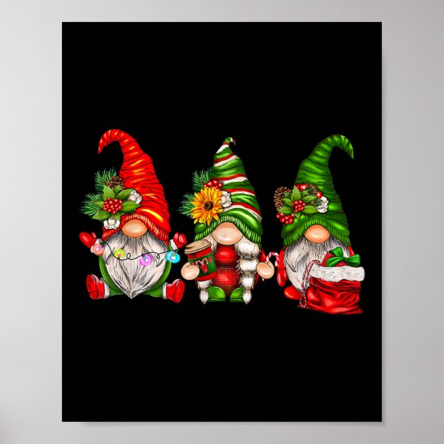 Affiche Cute Christmas Gnomes  (Devant)