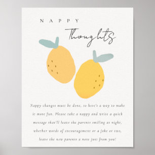 Affiche Cute Citrus Citrus Late Night Diaper Jeu Nappé