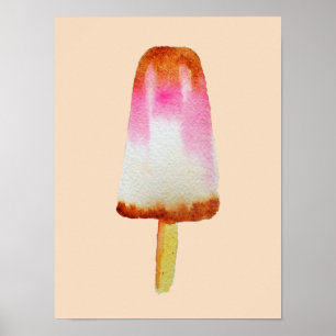 Affiche Cute cola glace bloc pop art popsicle