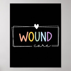 Affiche Cute Colorful Wound Care Nurse Squad Appréciation