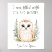 Cute Cute Elegant Chouette Bois Animal Nursery