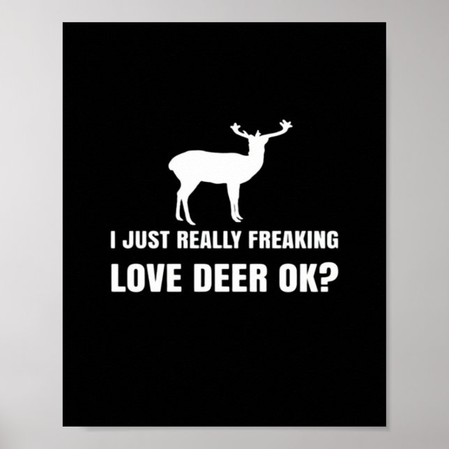 Affiche Cute Deer Lover Trendy Modern Aesthetic  (Devant)