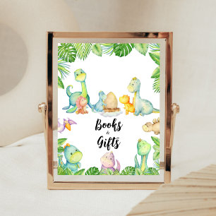 Affiche Cute Dinosaur Baby showers Livres et Cadeaux