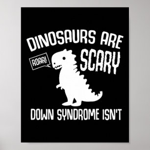 Affiche Cute Dinosaur World Down Syndrome Journée Femmes E