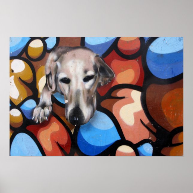 Affiche Cute Dog Street Art de Las Palmas (Devant)