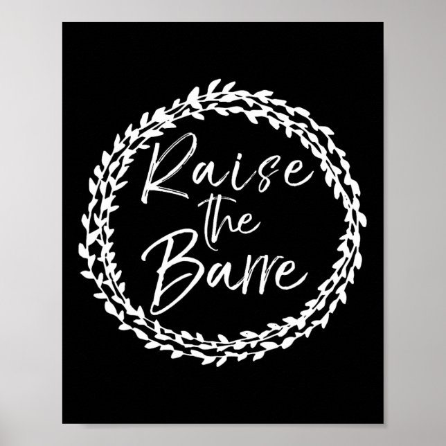Affiche Cute Flower Circle Design Dancing Pun Cadeau Lever (Devant)