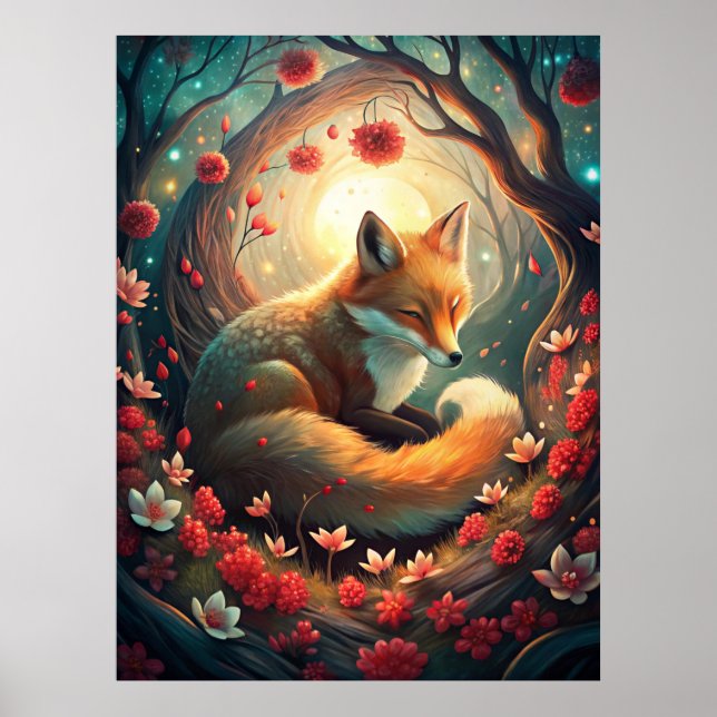 Affiche Cute Fox (Devant)