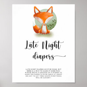 Affiche Cute Fox \ Late night couches jeu